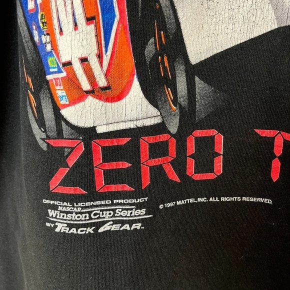 Vintage 1997 Kyle Petty Hot Wheels Zero Tolerance Tee Shirt Size XXL - Picture 4 of 7